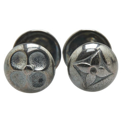 ルイ ヴィトン ブトン ドゥ マンシェット カフス カフリンクス M30976 シルバー SV925 シルバー メンズ LOUIS VUITTON 【中古】