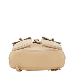グッチ バンブー リュック バックパック 003.2058.0016 ベージュ スウェード レザー レディース GUCCI 【中古】