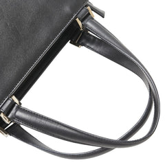 サルヴァトーレフェラガモ ガンチーニ ハンドバッグ ショルダーバッグ 2WAY AQ-21 0167 ブラック レザー レディース Salvatore Ferragamo 【中古】