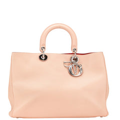 ディオール ディオリッシモ ハンドバッグ ピンク ベージュ レザー レディース Dior 【中古】