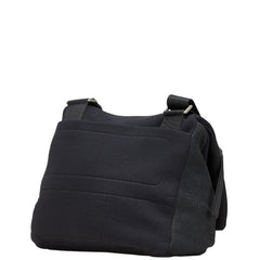 プラダ スポーツライン ロゴ 斜め掛け ショルダーバッグ ブラック ポリウレタン レディース PRADA 【中古】