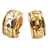 シャネル ロゴ イヤリング ゴールド メッキ レディース CHANEL 【中古】