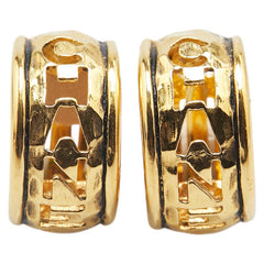 シャネル ロゴ イヤリング ゴールド メッキ レディース CHANEL 【中古】