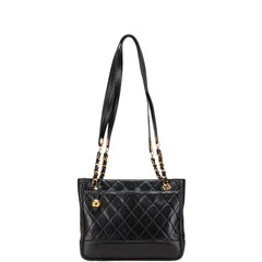 シャネル マトラッセ ショルダーバッグ ブラック ラムスキン レディース CHANEL 【中古】