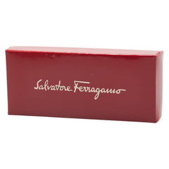 サルヴァトーレフェラガモ ヴァラリボン バレッタ ゴールド ブラック メッキ キャンバス レディース Salvatore Ferragamo 【中古】