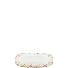 シャネル ワイルドステッチ ココマーク トートバッグ ハンドバッグ ホワイト マルチカラー レザー レディース CHANEL 【中古】