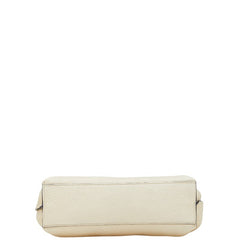 グッチ デイリー バンブー ハンドバッグ ショルダーバッグ 2WAY 370831 ホワイト レザー レディース GUCCI 【中古】