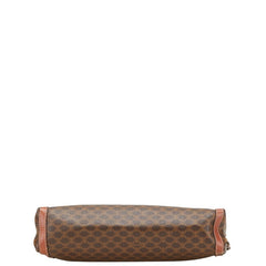 セリーヌ マカダム クラッチバッグ セカンドバッグ ブラウン PVC レザー レディース CELINE 【中古】