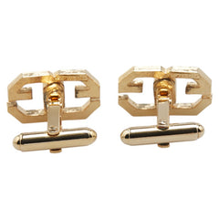 ジバンシー ロゴ カフス ネクタイピン セット ゴールド メッキ メンズ Givenchy 【中古】