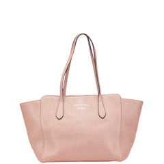 グッチ スウィング トートバッグ ショルダーバッグ 354408 ピンク レザー レディース GUCCI 【中古】