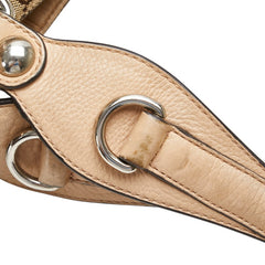 グッチ GGキャンバス トートバッグ ショルダーバッグ 229852 ベージュ ブラウン キャンバス レザー レディース GUCCI 【中古】