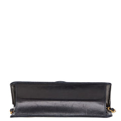 シャネル マトラッセ ココマーク チェーン ショルダーバッグ ブラック ラムスキン レディース CHANEL 【中古】