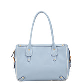 サルヴァトーレフェラガモ ハンドバッグ トートバッグ DH-21 7306 ライトブルー レザー レディース Salvatore Ferragamo 【中古】