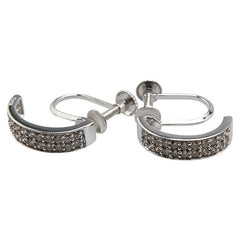 K18WG ホワイトゴールド イヤリング レディース 【中古】