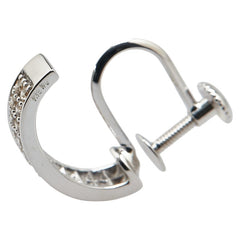 K18WG ホワイトゴールド イヤリング レディース 【中古】