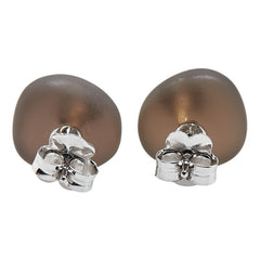 K18WG ホワイトゴールド クオーツ ダイヤ TOUS トウス テディベアー クマ 熊 モチーフ ピアス レディース 【中古】