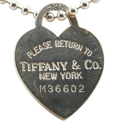 ティファニー リターン トゥ ティファニー ハートタグ ロングネックレス ボールチェーン SV925 シルバー レディース TIFFANY&Co. 【中古】