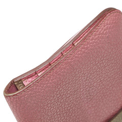 エルメス ドゴンロング 長財布 ピンク系 トゴ レディース HERMES 【中古】