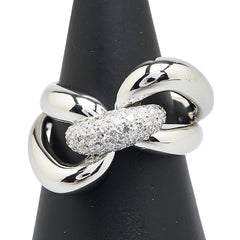 Pt900 プラチナ ダイヤ0.86ct パヴェ リング 指輪 レディース 24号 【中古】