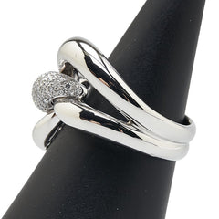 Pt900 プラチナ ダイヤ0.86ct パヴェ リング 指輪 レディース 24号 【中古】