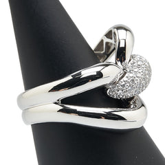 Pt900 プラチナ ダイヤ0.86ct パヴェ リング 指輪 レディース 24号 【中古】