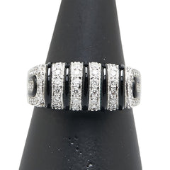 K18WG ホワイトゴールド ダイヤ0.42ct リング 指輪 レディース 11.5号 【中古】