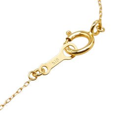 ネックレス K18YG イエローゴールド フェイクパール レディース 【中古】