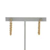 K18 ゴールド チェーン ピアス レディース 【中古】