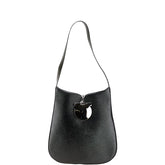 サルヴァトーレフェラガモ ガンチーニ ワンショルダーバッグ AQ-21 8200 ブラック レザー レディース Salvatore Ferragamo 【中古】