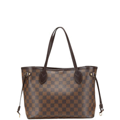 ルイ ヴィトン ダミエ ネヴァーフルPM ハンドバッグ トートバッグ N51109 ブラウン PVC レザー レディース LOUIS VUITTON 【中古】