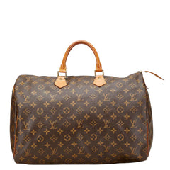 ルイ ヴィトン モノグラム スピーディ40 ボストンバッグ ハンドバッグ M41522 ブラウン PVC レザー レディース LOUIS VUITTON 【中古】