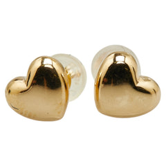K18YG イエローゴールド ハート モチーフ ピアス レディース 【中古】