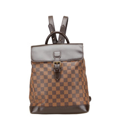 ルイ ヴィトン ダミエ ソーホー リュック バックパック N51132 ブラウン PVC レザー レディース LOUIS VUITTON 【中古】
