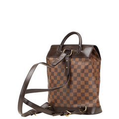 ルイ ヴィトン ダミエ ソーホー リュック バックパック N51132 ブラウン PVC レザー レディース LOUIS VUITTON 【中古】