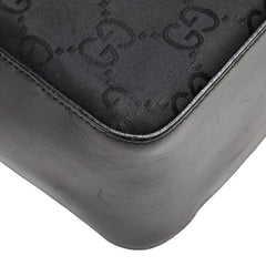 グッチ GGキャンバス トートバッグ ワンショルダーバッグ 001.3766.3444 ブラック キャンバス レザー レディース GUCCI 【中古】