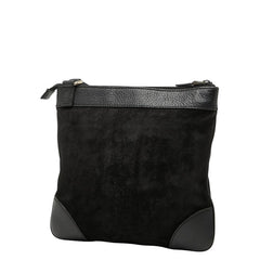 グッチ グッチシマ ショルダーバッグ 272396 ブラック レザー スエード レディース GUCCI 【中古】