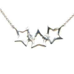 ティファニー トリプルスター ネックレス SV925 シルバー レディース TIFFANY&Co. 【中古】