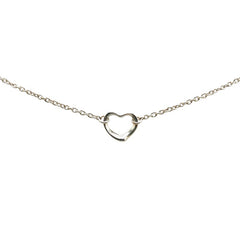 ティファニー エルサ ペレッティ 3P オープンハート ネックレス スターリングシルバー レディース TIFFANY&Co. 【中古】