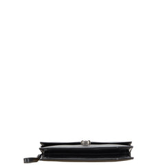 サンローラン クラッチバッグ セカンドバッグ ブラック レザー レディース SAINT LAURENT 【中古】