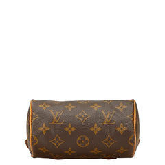 ルイ ヴィトン モノグラム ミニ スピーディ ハンドバック ショルダーバッグ 2WAY M41534 ブラウン PVC レザー レディース LOUIS VUITTON 【中古】