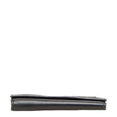 プラダ ロゴ金具 6連 キーケース ブラック レザー レディース PRADA 【中古】