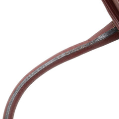 カルティエ マスト ドゥ カルティエ ハンドバッグ ワインレッド ボルドー レザー レディース CARTIER 【中古】