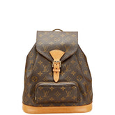 ルイ ヴィトン モノグラム モンスリMM リュック バックパック M51136 ブラウン PVC レザー レディース LOUIS VUITTON 【中古】