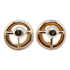 K18YG イエローゴールド マベパール約14mm イヤリング レディース 【中古】