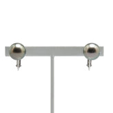 K14WG ホワイトゴールド 黒蝶真珠9.9mm イヤリング レディース 【中古】