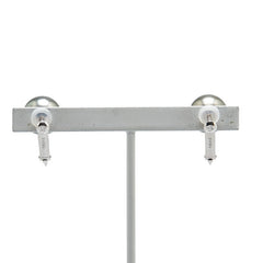 K14WG ホワイトゴールド 黒蝶真珠9.9mm イヤリング レディース 【中古】