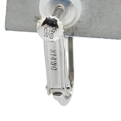 K14WG ホワイトゴールド 黒蝶真珠9.9mm イヤリング レディース 【中古】