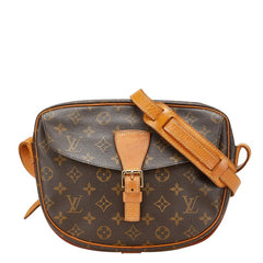 ルイ ヴィトン モノグラム ジュヌフィーユMM 斜め掛け ショルダーバッグ M51226 ブラウン PVC レザー レディース LOUIS VUITTON 【中古】