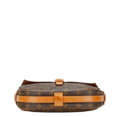 ルイ ヴィトン モノグラム ジュヌフィーユMM 斜め掛け ショルダーバッグ M51226 ブラウン PVC レザー レディース LOUIS VUITTON 【中古】