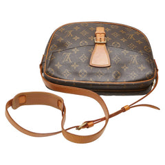 ルイ ヴィトン モノグラム ジュヌフィーユMM 斜め掛け ショルダーバッグ M51226 ブラウン PVC レザー レディース LOUIS VUITTON 【中古】